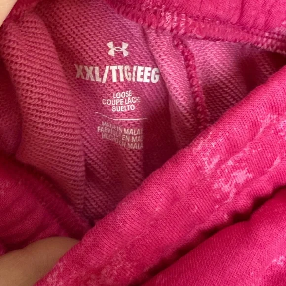 NWT, Under Armour, Project Rock, Pink Training Shorts, XXL - Picture 4 of 5